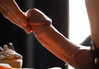 Sweet creampie on hand