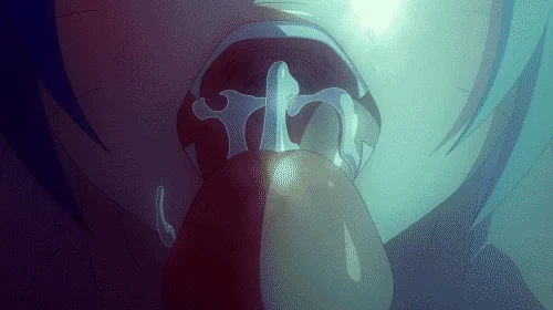 Mouth full of cum