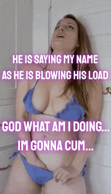 Milf cumming to her sons load