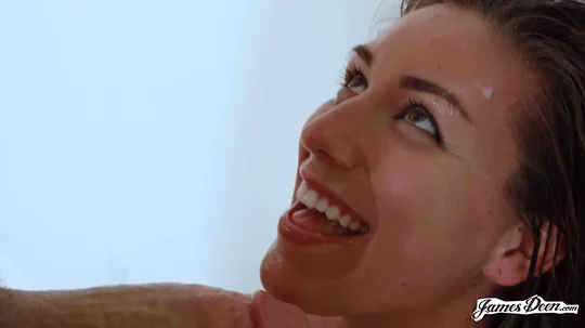 Brunette all natural babe enjoys a hard fuck that makes her pussy cum over and over again