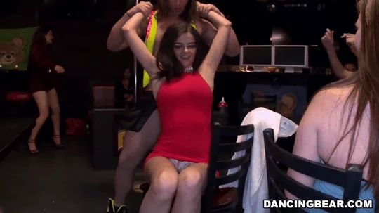 Dancingbear   male strippers getting blowjobs from horny whores at cfnm party