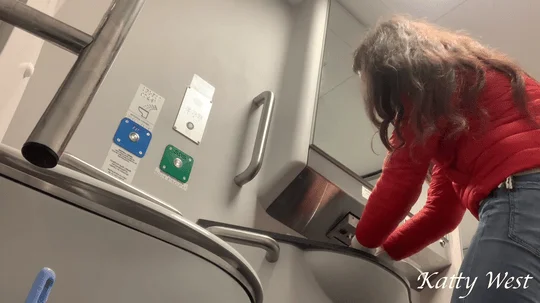 Extreme on the train  teen girl took off her panties and pee in public  risky peeing