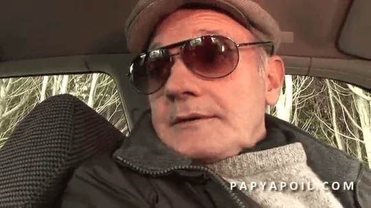 Grandpa fucks a fat slut with a friend who sodomizes her on the car