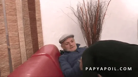 Grandpa receives a good blowjob from maid who gets her pussy stuffed