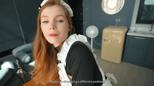Honey  this is our maid and she s gonna serve your dick  cheating on my wife in front of her