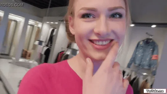 Russian sales attendant sucks dick in the fitting room for a grand