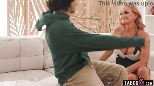 Anxiety for step son because he had to leave his old granny step mom gif part1