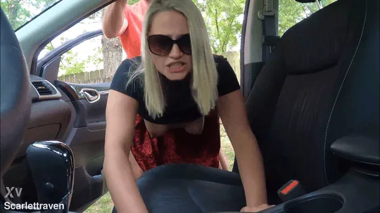 Hotwife gets fucked in her car gif part7