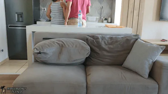 I brought my girlfriend to my stepdad s house and ended up fucking her and giving her his cum to swallow  gif part5
