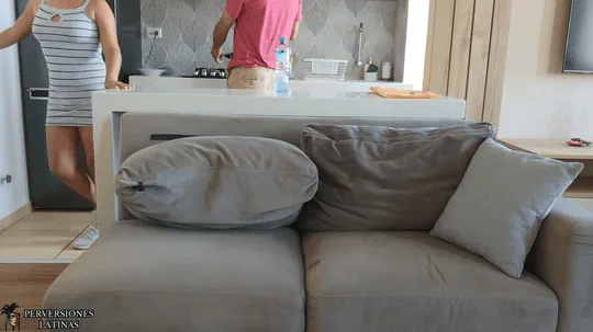 I brought my girlfriend to my stepdad s house and ended up fucking her and giving her his cum to swallow  gif part6