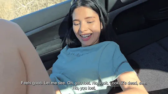 My neighbor wants to cheat on her husband so she uses me and we have sex in public gif part2