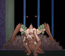 Monster licks pussy