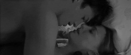 Sensual kissing