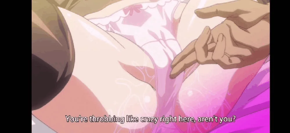 Fingering clit with wet panties