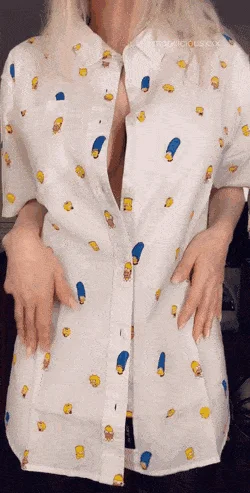 Sexy blonde big tits